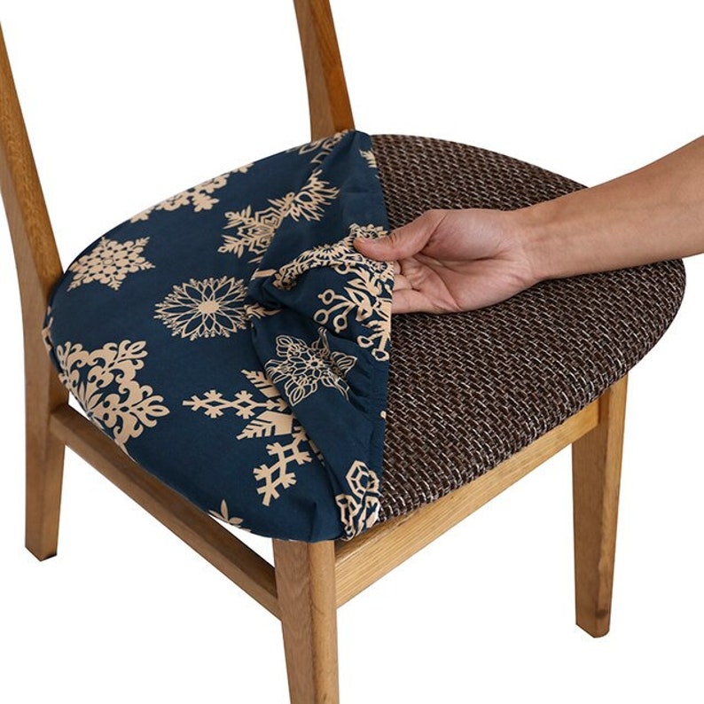 Stretch Chair Seat Covers Kitchen Dine Chair Slipcovers Etsy
