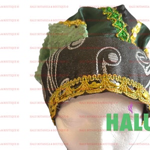 Ogun Hat brilloso/ Gorro Ogun / Santeria Osha