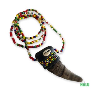 Amuleto Inche Osain Eleke/ Inshe Ozain Resguardo Collar/ IFA Santeria