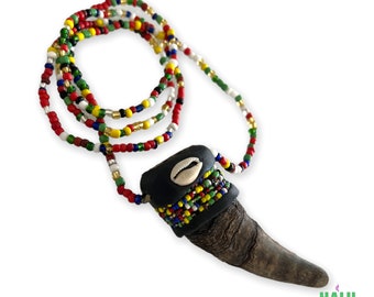 Amuleto Inche Osain Eleke/ Inshe Ozain Resguardo Halsband/ IFA Santeria
