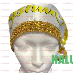 Quilla De Oshun en Satin/ Ochun Satin Bandana/ Santeria