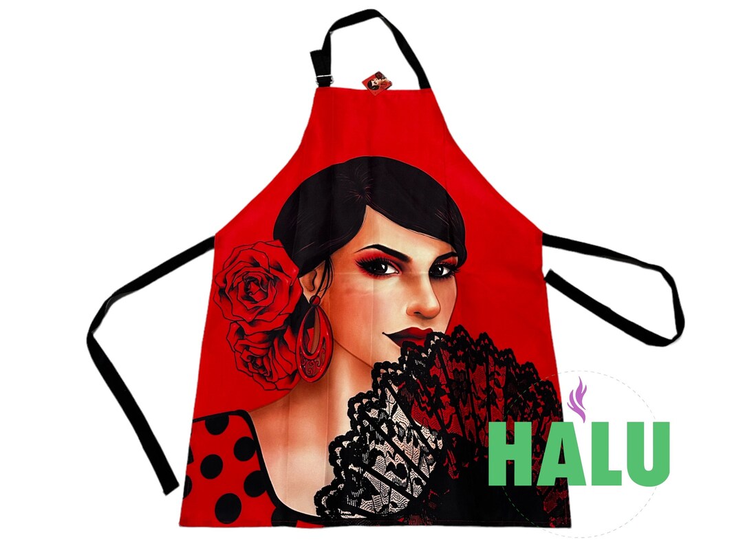 Set Delantal Y Turbante Gitanas/set Apron and Hat Gypsies/espiritismo