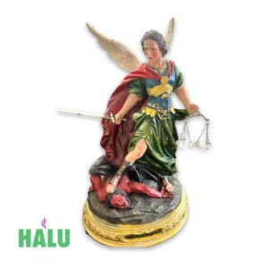 12” Arcángel San Miguel Estatua/ Archangel Michael Statue