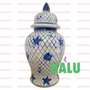 Sopera Olokun Yemaya Blue Net/ Tinaja Potiche Olokun Azul Maya/ Santeria