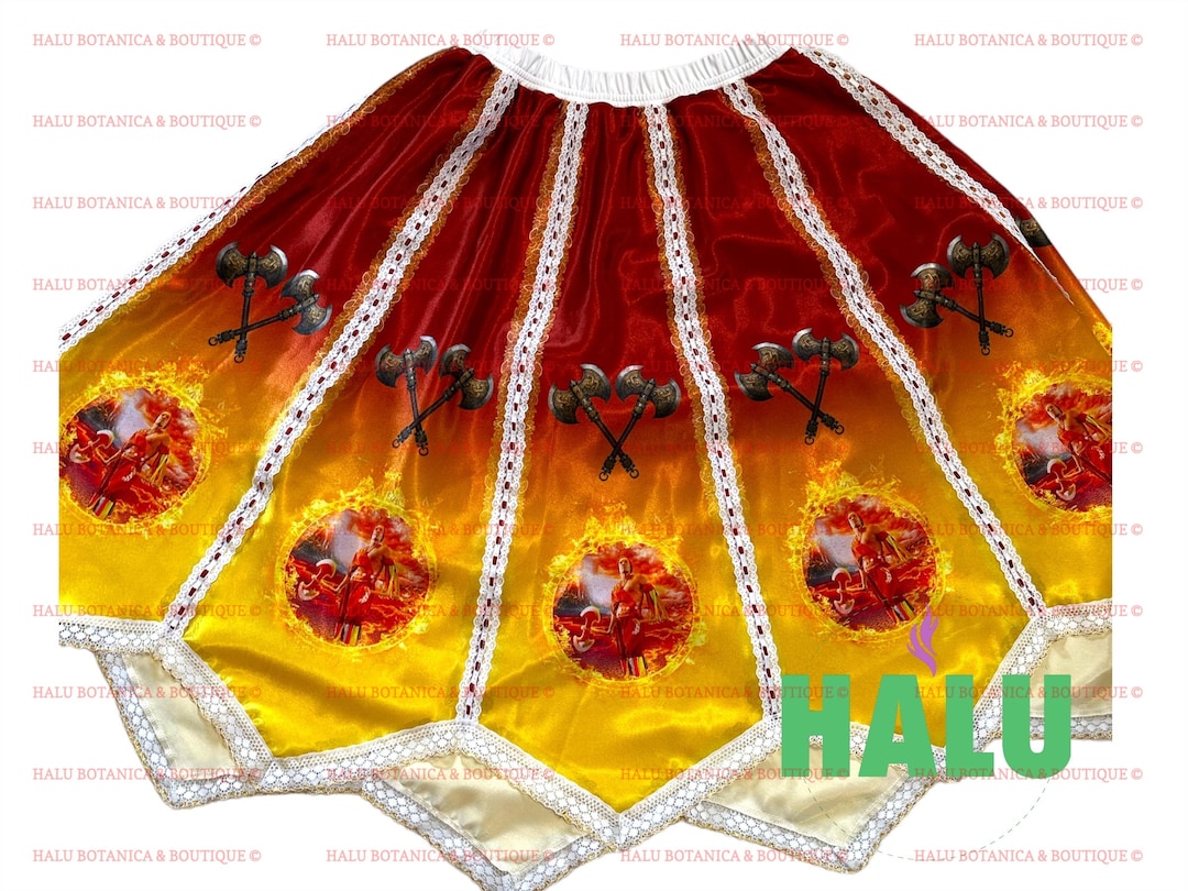 Saya Estampada Agayu/ Stamped Agayu Skirt/ Beautiful Skirt for Santeria ...