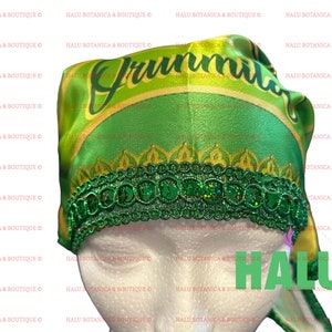 Quilla De Orunmila en Satin/ Orunmila Satin Bandana/ Santeria
