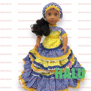18&quot; Muñeca Religiosa Oshun Yemaya Dos Aguas/ Oshun Yemaya Two Waters Muñeca Religiosa/ Santeria
