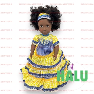 18&quot; Muñeca Religiosa Oshun Yemaya Dos Aguas/ Oshun Yemaya Two Waters Muñeca Religiosa Santeria
