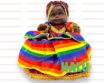 9 Colors Skirt Doll/ Muñeca de Saya 9 Colores/ Oya Santeria Yoruba