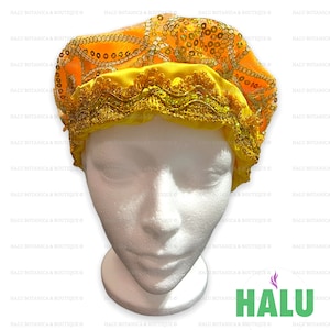 Gorro de Oshun/Ochun hoed/Santeria Quilla