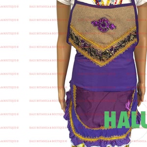 Conjunto Delantal und Turbante San Lázaro / Conjunto Delantal und Gorro para San Lázaro / Santeria