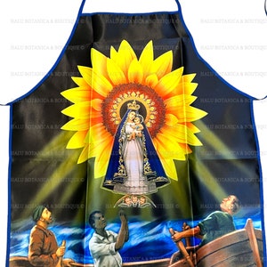 Set Delantal y Turbante Caridad del Cobre/Set Delantal y Sombrero para Señora de la Caridad/Santería