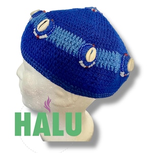 Gorro Yemaya Okute Tejido/ Hat Yemaya / Santeria Osha