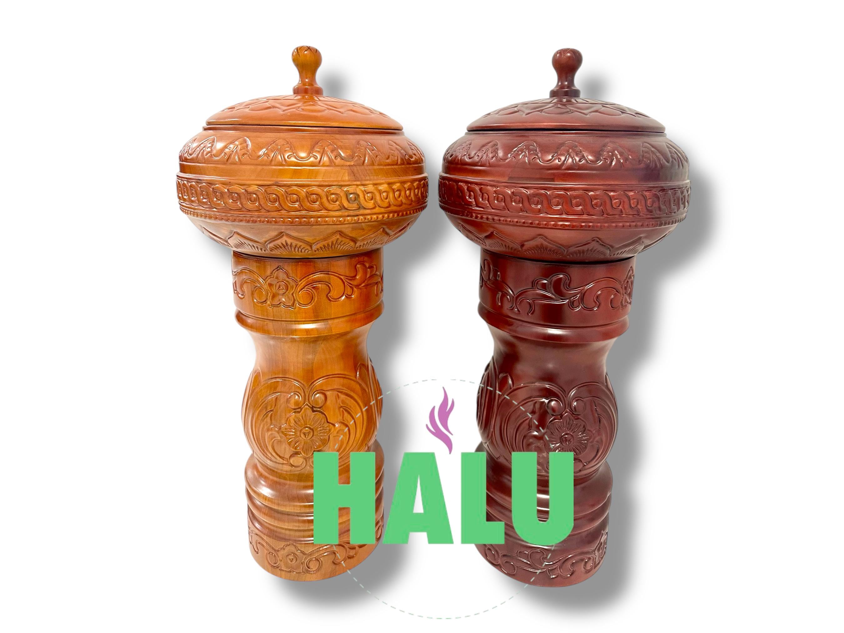 Bateas y Pilon Tallada para Shango IFA/ Batea Agayu Shango/ Santeria