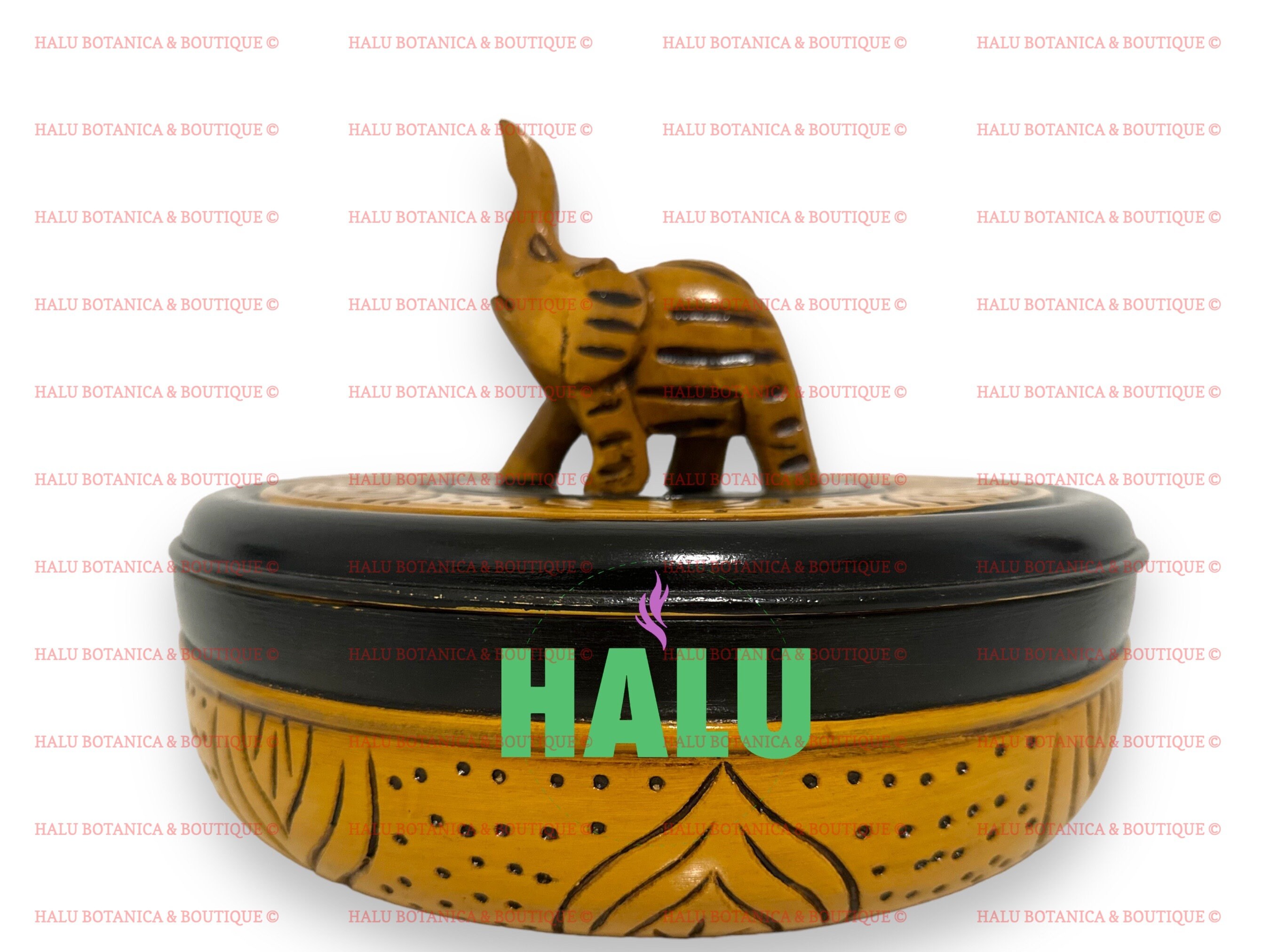 Batea Mediano Amarillo/ Orula IFA Wood Tureen