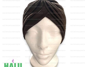 Turbante Quilla Cafe/ Brown Turban/ Gorro Iyawo Mujer/ Santeria