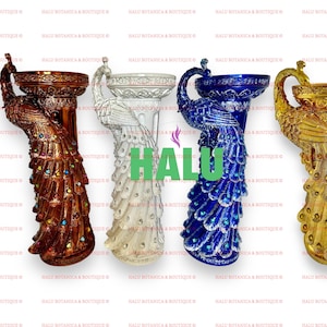 Pavo Real Pedestales para Santo/ Pedestal para Orishas Soperas/ Santería IFA