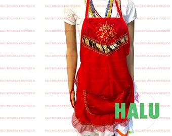 Set Delantal y Quilla Shango Tambor/Set Schürze und Bandana für Shango/Santeria