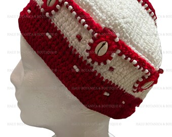 Gorro Shango tejido/ Gorro Shango tejido/ Santeria Osha