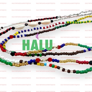 Collar Osain Egun Bandera Eleke/ Collar Eggun Ozain Manilla/ IFA Santeria Palo Mayombe