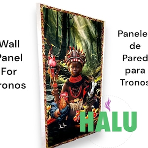 Panel de Pared para Trono Eshu Elegua/ Wall Panel for throne of Elegua /  Santeria