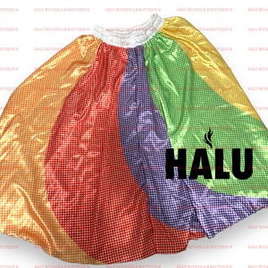 7 or 9 Colors Skirt Ginga/ Saya 7 o Colores Satin Ginga/ Santeria/ Yoruba