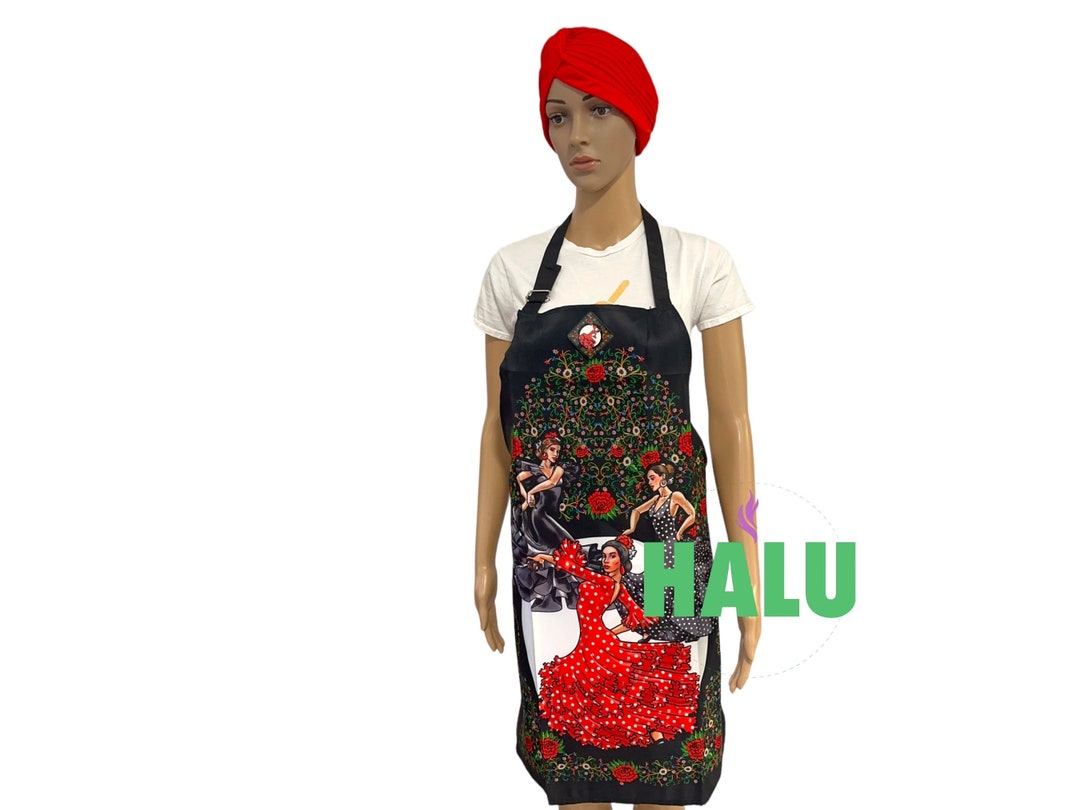 Set Delantal Y Turbante Gitanas/set Apron and Hat Gypsies/espiritismo