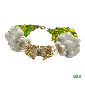 Ilde de Babalo con Obatala/ Orula Armband / Manilla de Orula/ Santeria Osha