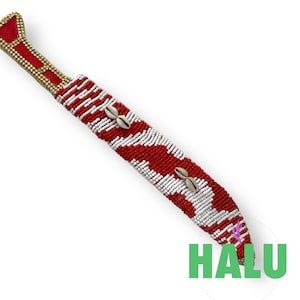 Herramienta de Madera de Chango Decorada/ Shango Tool / Santeria IFA