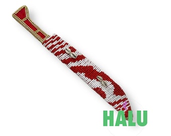 Herramienta de Madera de Chango Decorada/ Shango Tool / Santeria IFA