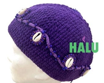 Gorro San Lazaro tejido/ Gorro Azojano Tejido / Santeria Osha