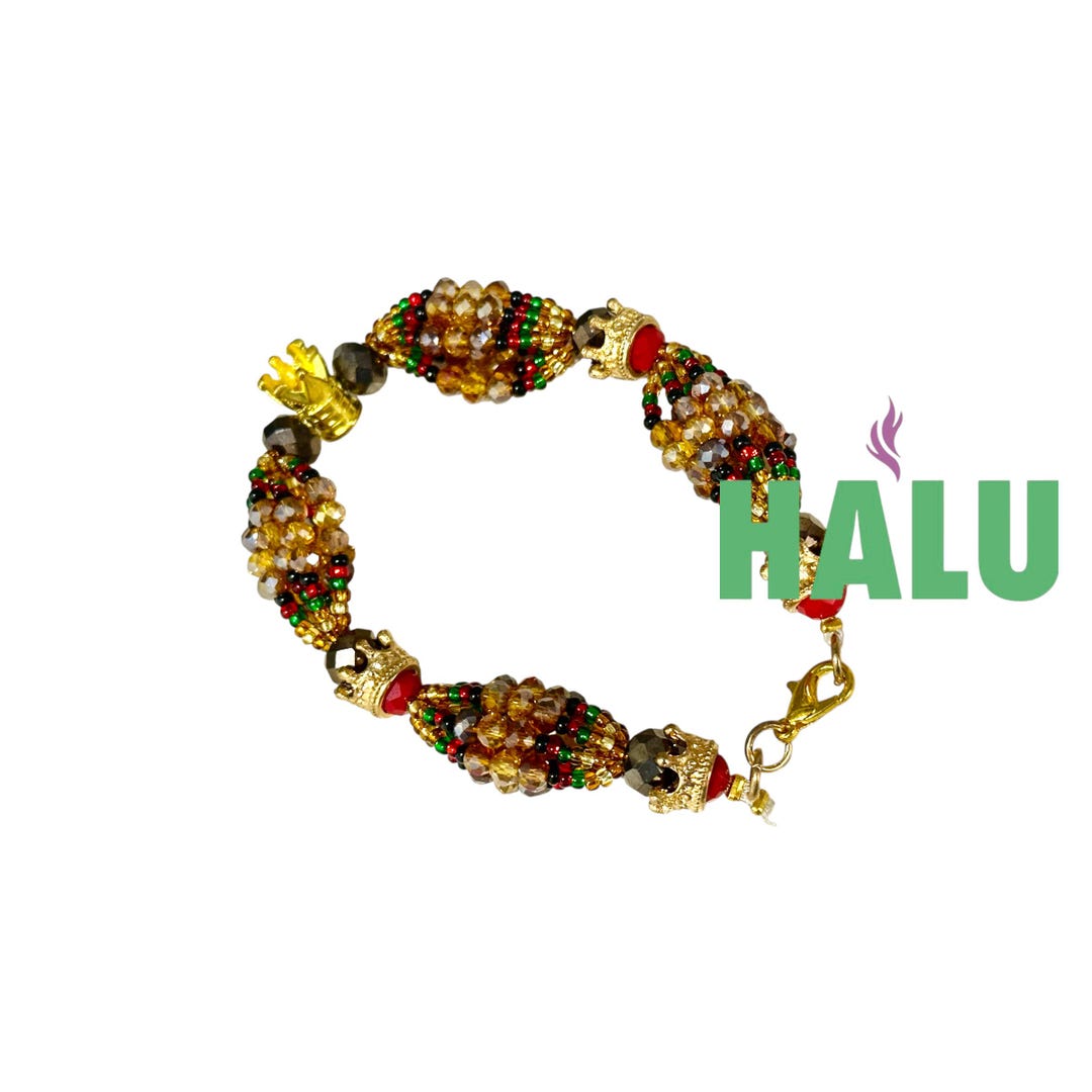 Ilde De Mazo Oshun Ibukole/ Crown Oshun Bracelet / Manilla De