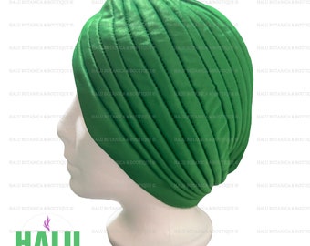 Turbante Quilla Verde/ Green Turban/ Gorro Iyawo Mujer/ Santeria