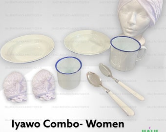 Iyawo Combo Set/ Compo para Iyawo incluye Gorro para Rogacion/ Santeria