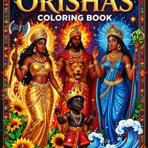 Orisha Coloring Book/Libro de Colorear de los Orishas/Santeria IFA