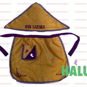 Conjunto Delantal y Quilla San Lázaro/Schürze San Lázaro/Santería