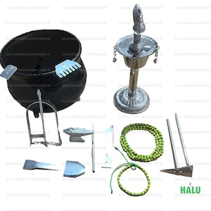 Herramientas de Guerreros inclusief Ilde Collar/ Orishas Tools met Ilde en Eleke