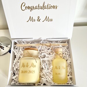 PERSONALISED WEDDING GIFT. Personalised Matching Candle & Reed Diffuser