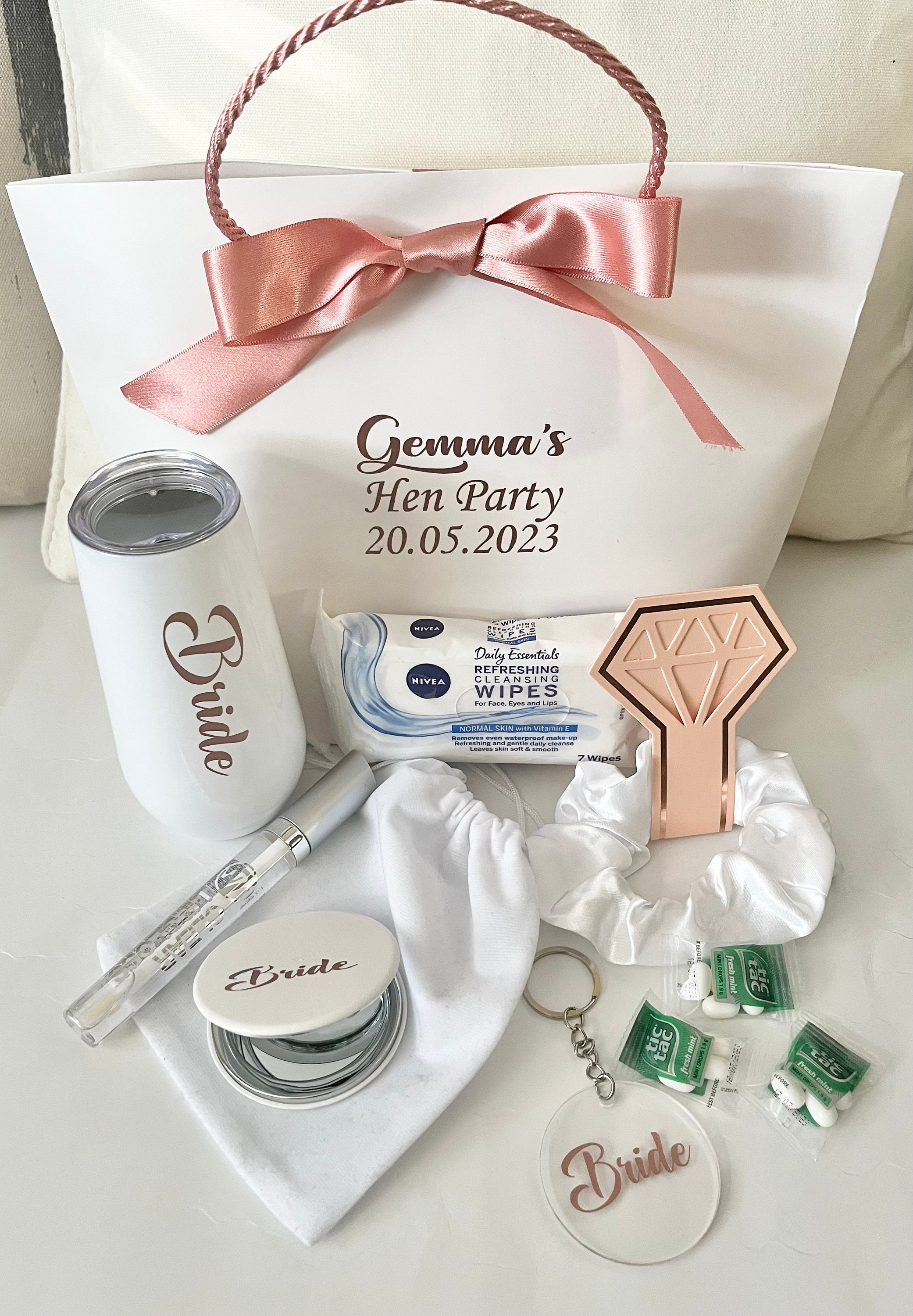 Personalised Hen Party/bridesmaids Filled Gift Bags Incl. Etsy UK
