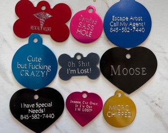 Engraved Pet ID Tags