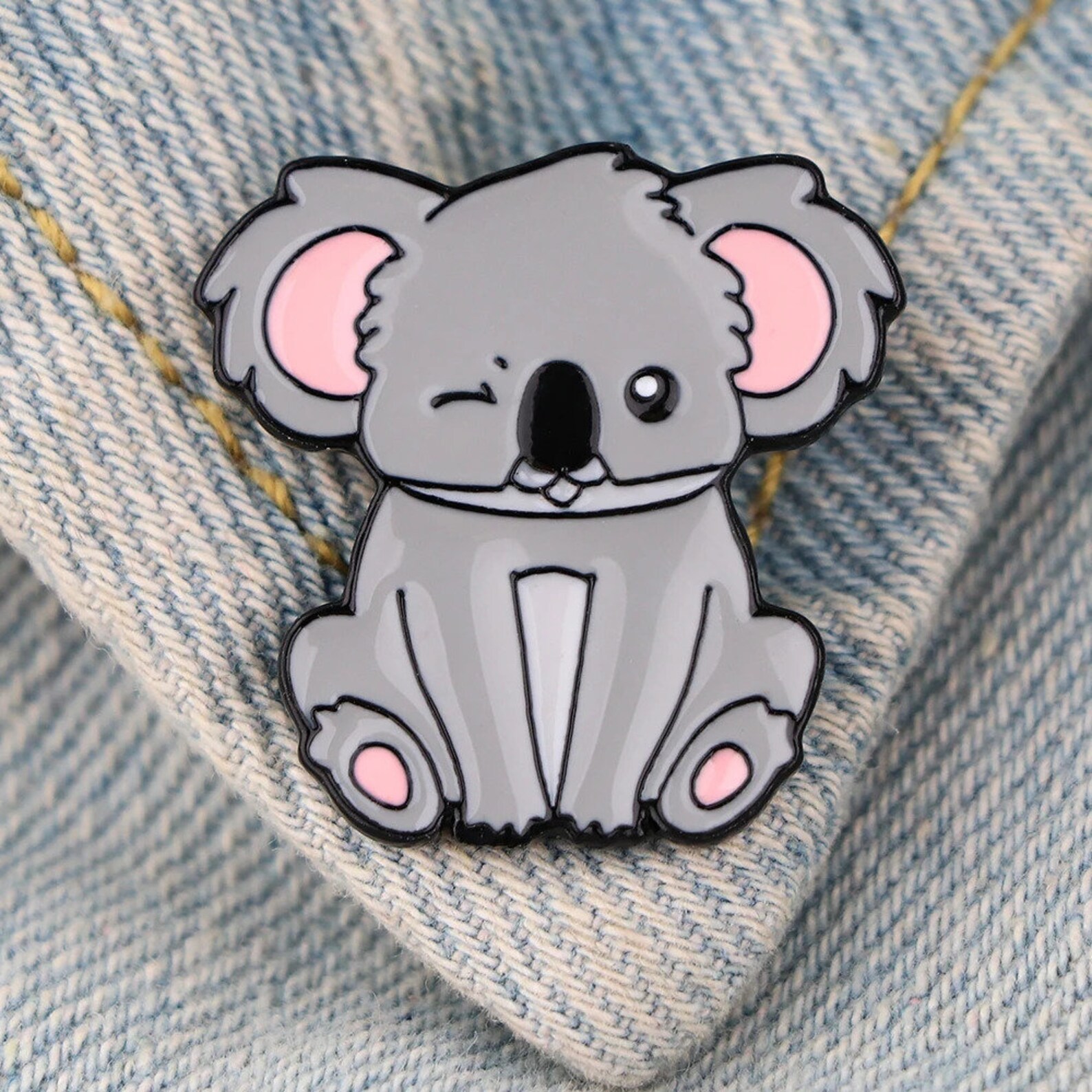 Cute Aussie Koala Enamel Pin - Etsy