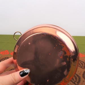 Vintage Swedish  Copper Mold Vintage Rustic Kitchen Wall Hanging Jello Cake Mold