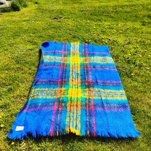 HUGE Vintage Mohair Shawl\blanket\rug by Glen Cree – 100% Mohair, Manufactured by Cree Mills Ltd, Made in Scotland
