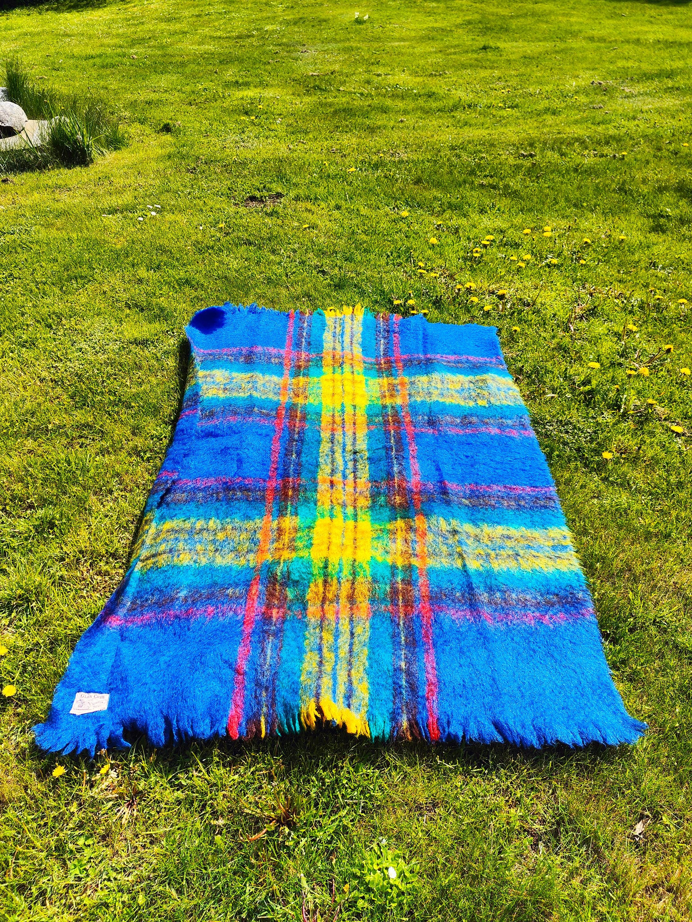 Glen Creeのヴィンテージモヘアショール – スコットランド産大判ラップ