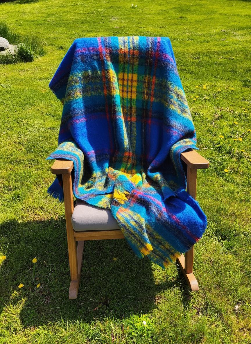 Glen Creeのヴィンテージモヘアショール – スコットランド産大判ラップ