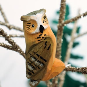 Holz handgefertigt exklusive Spielzeug Vogel Weihnachtsdekoration Eule Eule Wohnkultur Holz