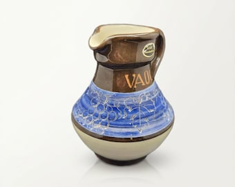 Vintage “TORKEL” Glazed Clay Water Pitcher – Handarbeit, German Pottery – 1 Liter