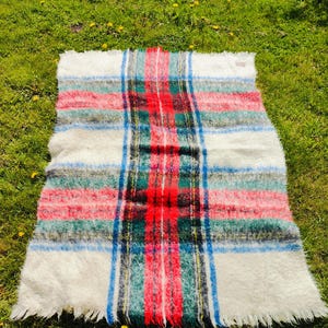BIG Vintage Mohair Shawl\blanket\rug by Glen Cree – 100% Mohair, Manufactured by Cree Mills Ltd, Made in Scotland