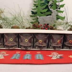 Crystal handmade USSR production set 6 Сrystal small glasses in original box