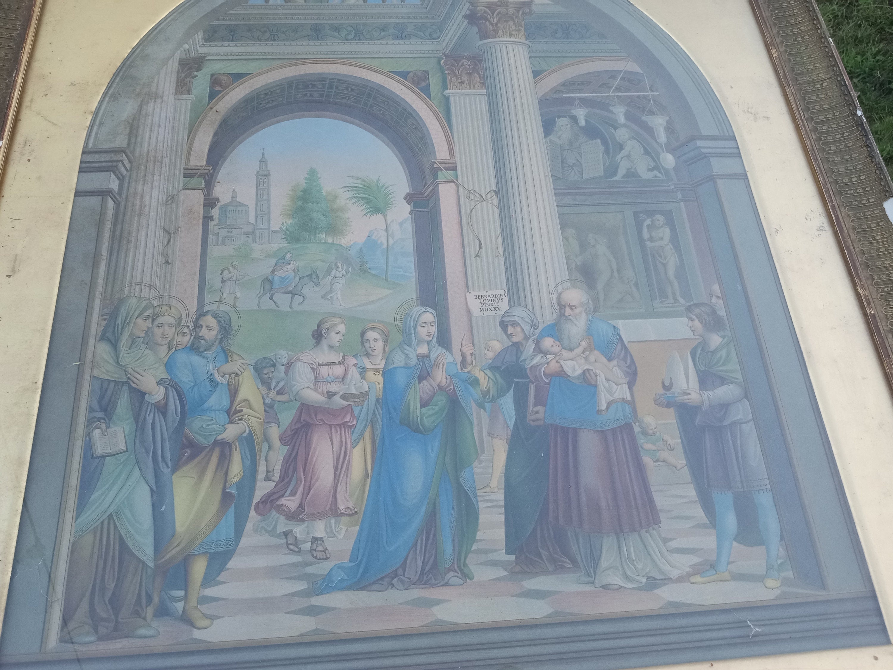 BERNARDINO LUINI Circumcision of JESUS in the Temple Antique 30's Art ...